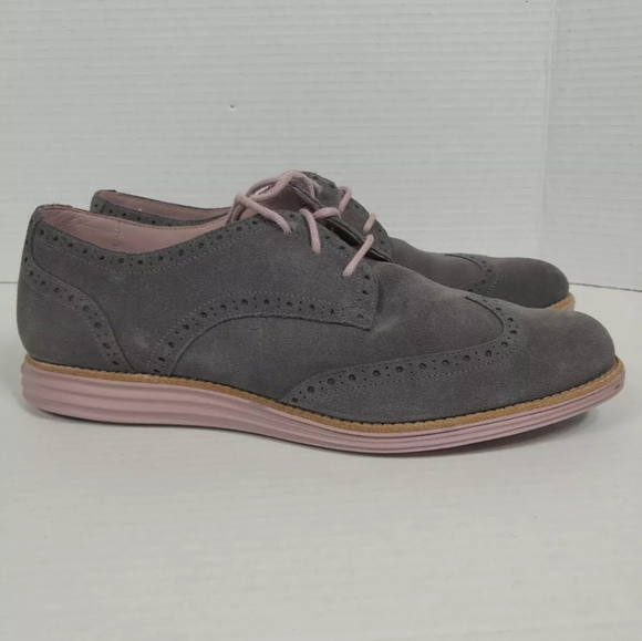 Cole Haan Lunargrand Women Sz 10 B Gray Light Purple...